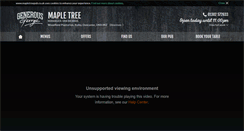 Desktop Screenshot of mapletreepub.co.uk
